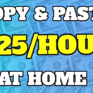 Earn $25+ Hour At Home With SIMPLE Copy & Paste