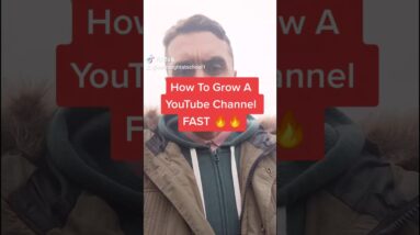 Grow A YouTube Channel QUICK #Shorts