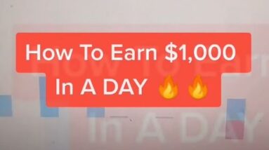 How To Earn $1,000 In A Day #Shorts