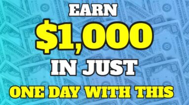 Earn $1,000 IN A SINGLE DAY WITH PROOF