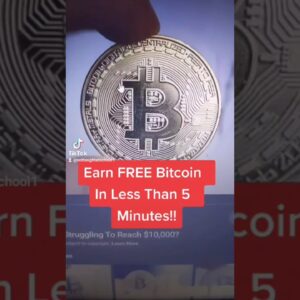 Earn FREE Bitcoin In JUST 5 MINUTES #Shorts