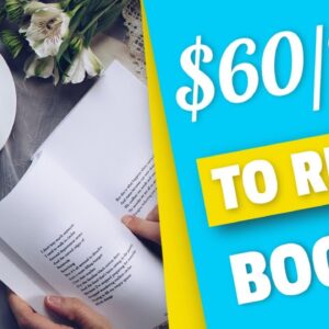 Earn $60 Per Hour To Read Books, Easy Side Hustle