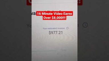 Earn Money On YouTube, $8,000 From One Video #shorts