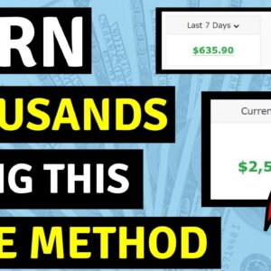 Earn Thousands Per Month With This Free Method To Earn Online