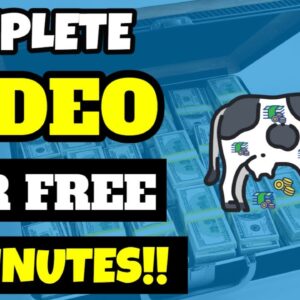 YouTube Cash Cow Video In Less Than 5 MINUTES With ZERO SKILLS! Make Money On YouTube