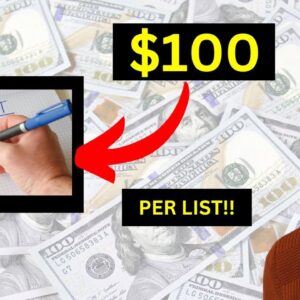 Earn Online Using AI Lists ($100 Over and Over)